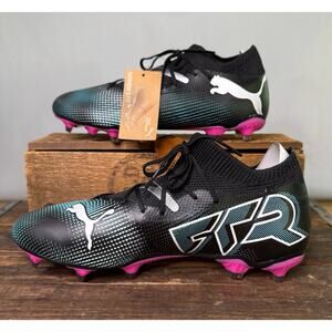 Puma Future 7 Soccer Cleats Pink/Black/Blue Women's Size 5.5